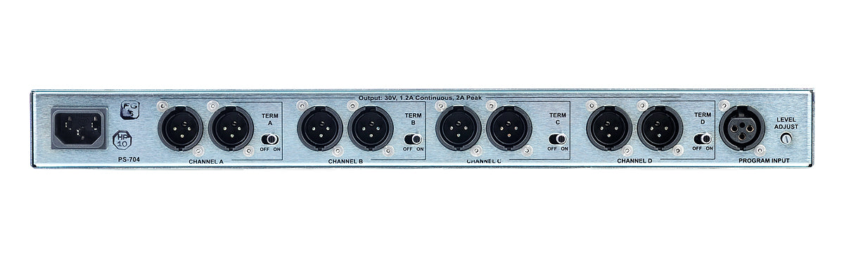 Clear-Com PS-704 4-channel 2-amp intercom power supply for Clear-Com analog partyline systems