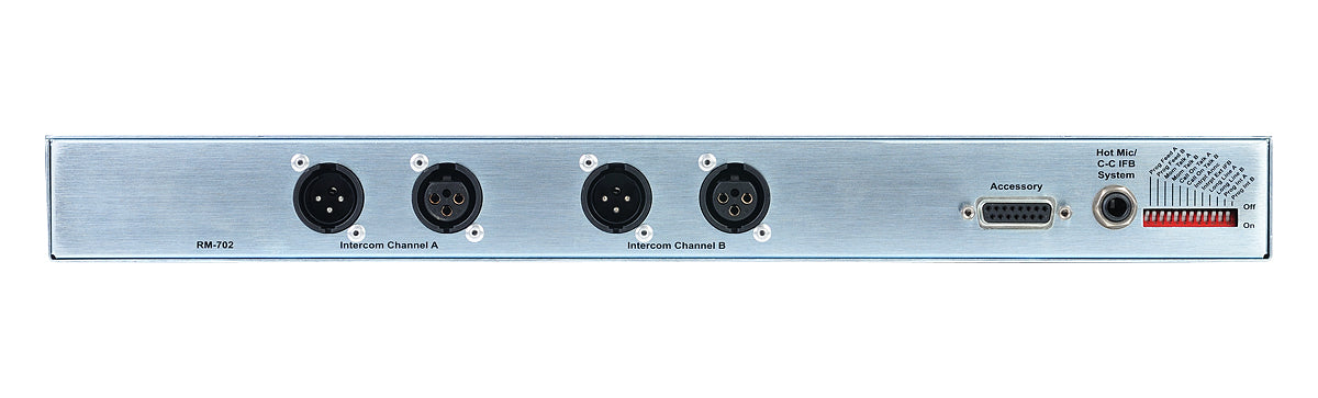 Clear-Com RM-702 2-channel wired intercom headset and speaker station for broadcast and live production