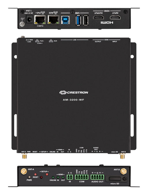 Crestron AM3-212 KIT AirMedia Series 3 Kit with AM-3200-WF Receiver, two AM-TX3-100 Adaptors, and Cradle