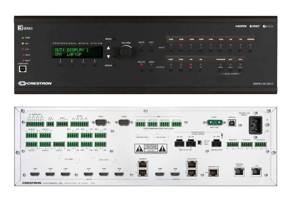 Crestron DMPS3-4K-350-C 3-Series 4K DigitalMedia Presentation System 350