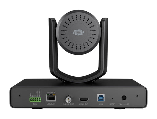 Crestron IV-CAM-I12-B 4K AI-powered intelligent video camera with auto-framing, wide-angle lens, and advanced image processing for professional conferencing.
