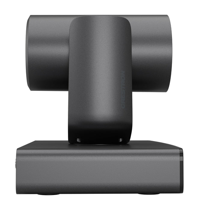 Crestron IV-CAM-I12-B 4K AI-powered intelligent video camera with auto-framing, wide-angle lens, and advanced image processing for professional conferencing.