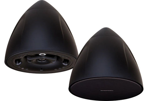 Crestron SAROS PD4T-B-T-EACH 4" Pendant Speaker in black, ideal for high-quality audio in commercial and residential spaces.