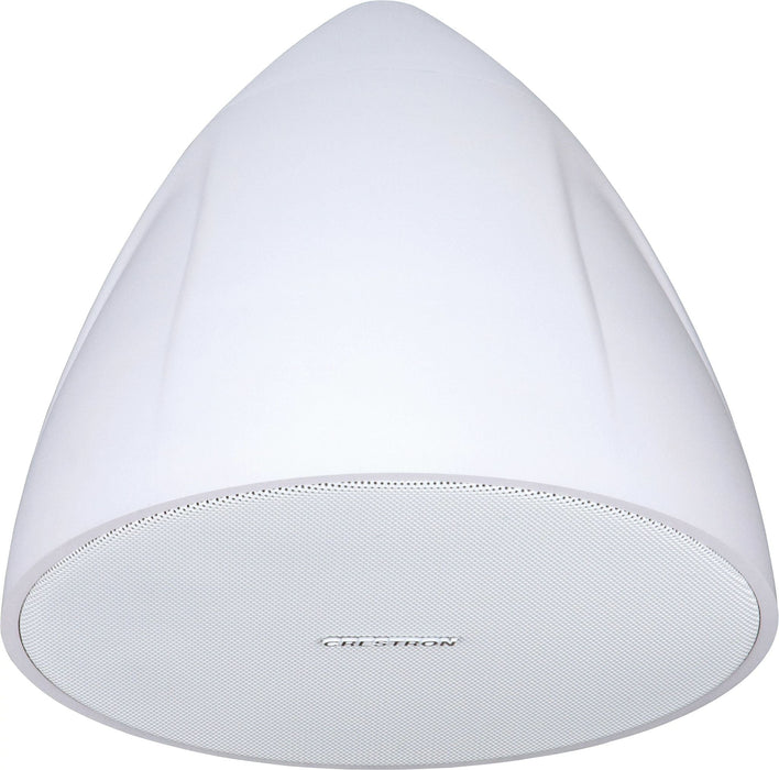 Crestron SAROS PD4T-W-T-EACH 4" Pendant Speaker in white, ideal for high-quality audio in commercial and residential spaces.