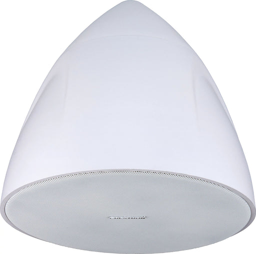 Crestron SAROS PD6T-W-T-EACH 6.5" white pendant speaker for high-quality audio in commercial and residential spaces.