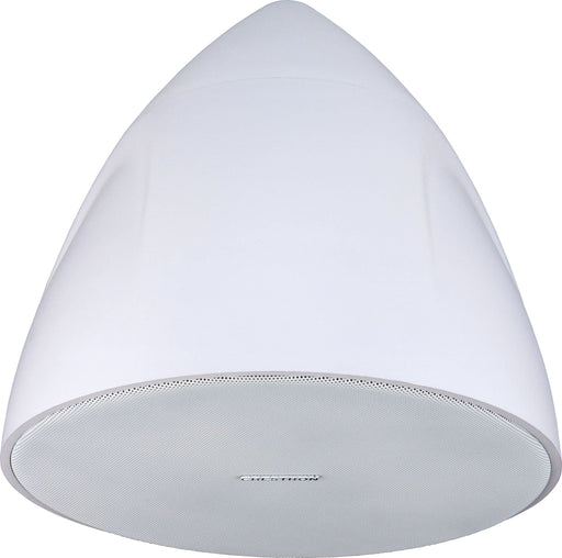 Crestron SAROS PD6T-W-T-EACH 6.5" white pendant speaker for high-quality audio in commercial and residential spaces.