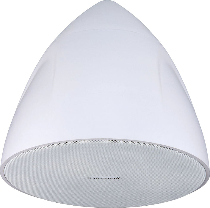 Crestron SAROS PD6T-W-T-EACH 6.5" white pendant speaker for high-quality audio in commercial and residential spaces.