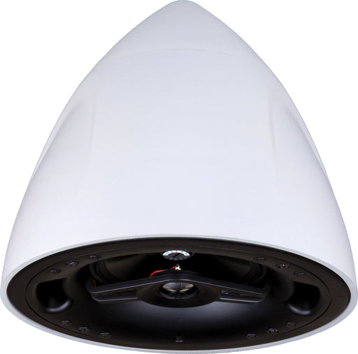Crestron SAROS PD6T-W-T-EACH 6.5" white pendant speaker for high-quality audio in commercial and residential spaces.