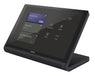 Crestron TS-1070-GV-B-S 10.1-inch Google Meet touch screen in black smooth finish for video conferencing and room control.