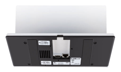 Crestron TS-1070-GV-W-S 10.1-inch Google Meet touch screen in white smooth finish for video conferencing and room control.