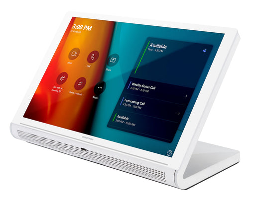 Crestron TS-1070-W-S 10.1" Touch Screen Control Panel in white, offering customizable touch controls for smart home and business solutions.