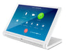 Crestron TS-1070-W-S 10.1" Touch Screen Control Panel in white, offering customizable touch controls for smart home and business solutions.