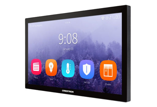 Crestron TSD-2220-B 22" Touch Screen Display with sleek black design for interactive control.