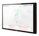 Crestron TSW-1070-B-S 10.1-inch touchscreen control panel in black, designed for smart automation and room scheduling applications.