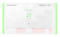 Crestron TSW-1070-LB-W-S Light Bar, white, designed for TSW-1070 series touch screens, enhances visibility with customizable LED indicators.
