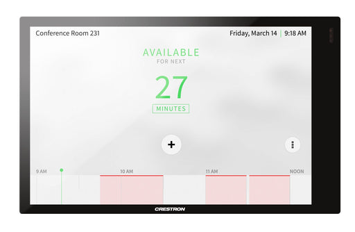 Crestron TSW-770-GV-B-S 7-inch touch screen with sleek black smooth finish for smart control and automation.
