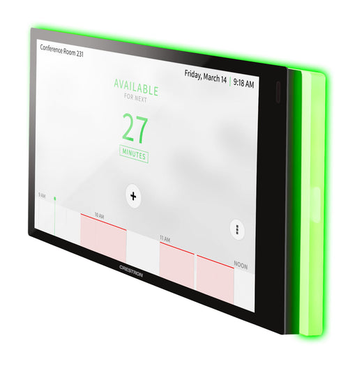 Crestron TSW-770-LB-B-S Light Bar, Black – Designed for TSW-770 Series Touch Screens to enhance visibility and meeting room status indication.