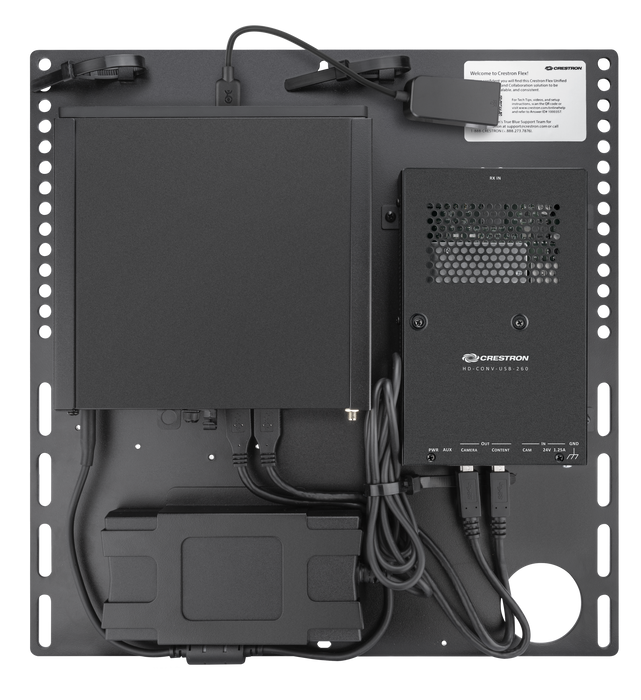 Crestron UC-BX31-Z-WM Flex Conference System with Jabra PanaCast 50 Video Bar and Wall Mounted Zoom Rooms Control Interface