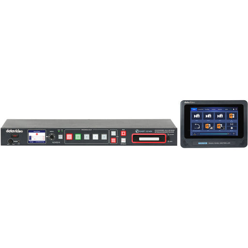 Data Video iCast 10NDI Kit – Compact NDI switcher with touchscreen control for seamless live production and streaming.