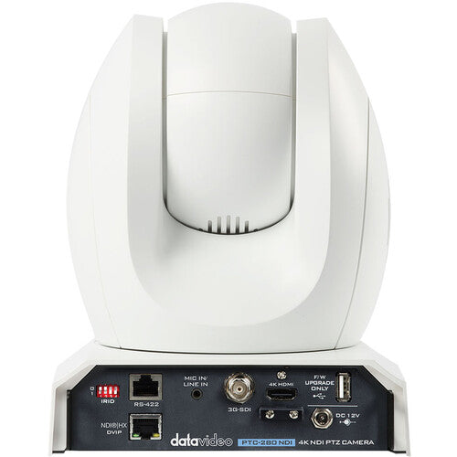 Data Video PTC-280NDIW 4K PTZ Camera with NDI|HX for live streaming and video production