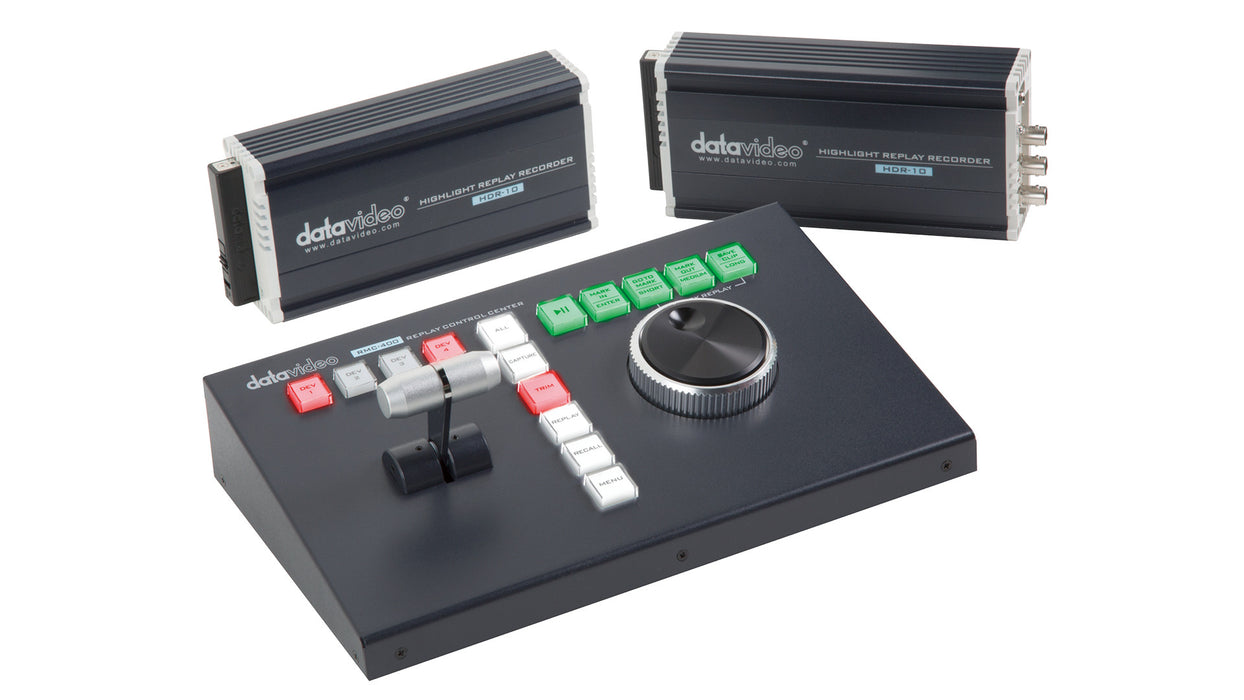 Data Video HDR-10 H.264 USB Recorder front and rear view
