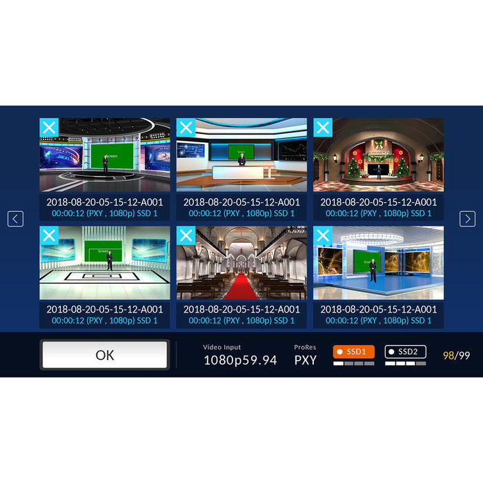 Data Video HDR-90 High Definition HDR Video Recorder for professional broadcasting