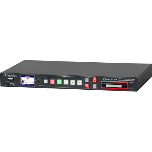 Data Video iCast 10NDI streaming and production switcher with touchscreen control and NDI support.