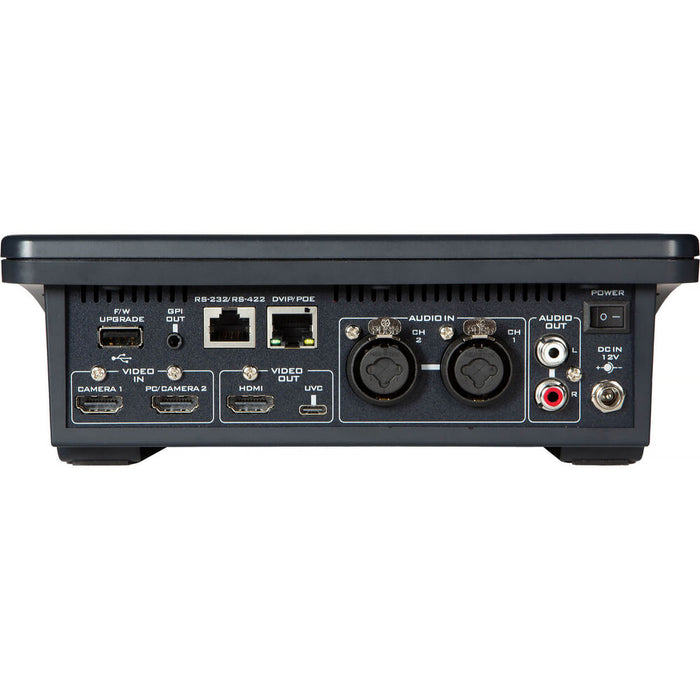 Data Video iCAST Mini compact video switcher with touchscreen interface for seamless live streaming and presentations.