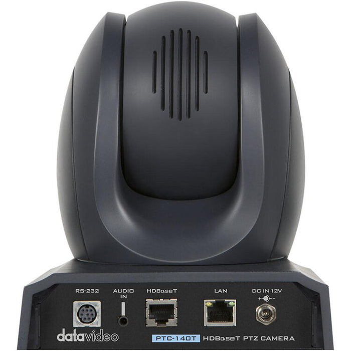 Datavideo PTC-140TW HDBaseT PTZ camera with 20x zoom and HBT-12 receiver for long-distance AV transmission