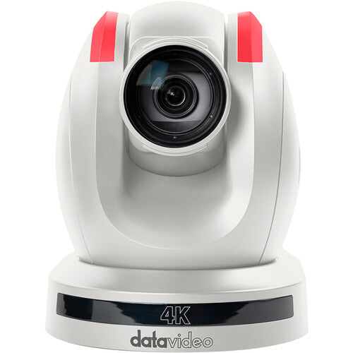 Datavideo PTC-285W 4K UHD PTZ Camera with AI Tracking, offering 12X optical zoom, 4K resolution, and smooth pan-tilt control for professional streaming.