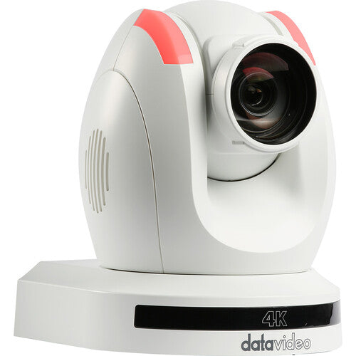 Datavideo PTC-285W 4K UHD PTZ Camera with AI Tracking, offering 12X optical zoom, 4K resolution, and smooth pan-tilt control for professional streaming.