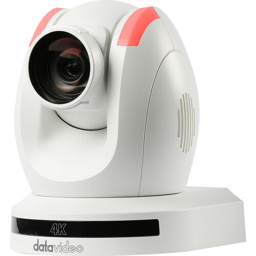 Datavideo PTC-285W 4K UHD PTZ Camera with AI Tracking, offering 12X optical zoom, 4K resolution, and smooth pan-tilt control for professional streaming.
