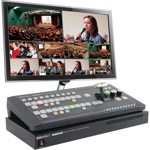 Data Video SEB-1200 Studio Pedestal System for broadcast-quality video production.