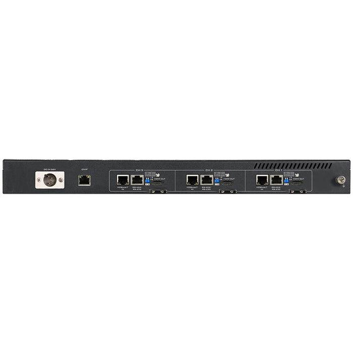 DataVideo SHOWCAST 100-TRK 3 bundle featuring 4K switcher, three PTZ cameras, and HDBaseT receiver​