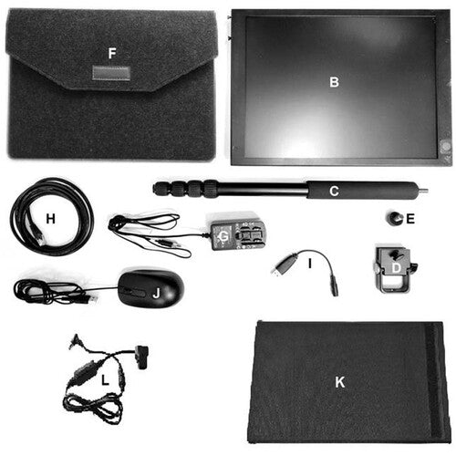 Data Video TP-800KIT professional teleprompter kit with 17-inch monitor and adjustable stand