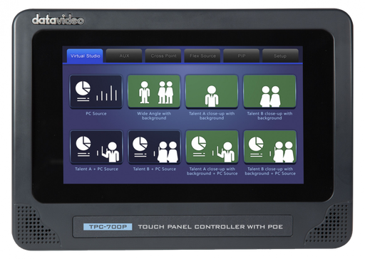 Data Video TPC-700P PTZ Camera Control Touch Panel for live production.
