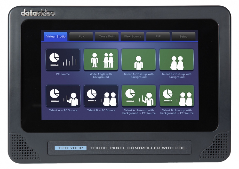 Data Video TPC-700P PTZ Camera Control Touch Panel for live production.