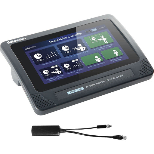 Data Video TPC-700POE 7" Touchscreen PTZ Camera Controller for broadcast use