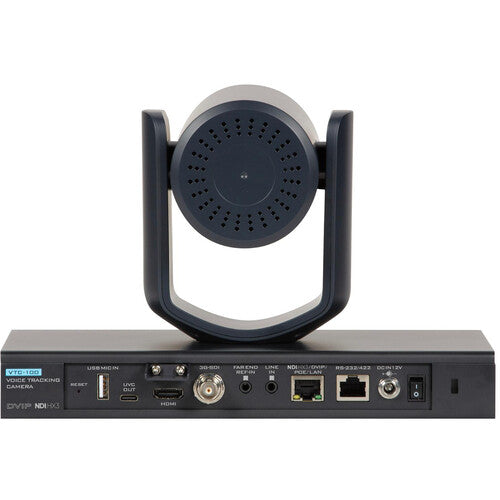 Datavideo VTC-100 dual-lens AI voice tracking PTZ camera with 12x zoom for conferencing and AV