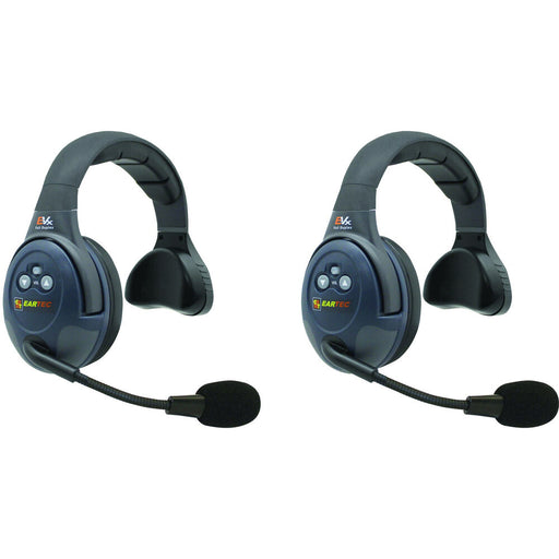 Eartec EVX2S dual headset wireless intercom system with hands-free communication