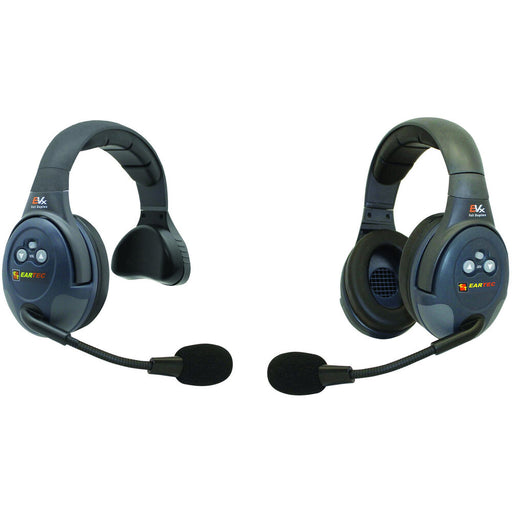 Eartec EVX2SD dual-ear wireless headset system with splitter cable
