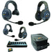 Eartec EVX422 four-user wireless intercom system with single and dual-ear headsets