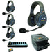 Eartec EVX4D 4-Person Wireless Intercom System with Dual-Ear Headsets
