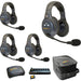 Eartec EVX4D-CM 4-user wireless intercom system with UltraLITE headsets and CM Master base