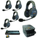 Eartec EVX5D 5-person dual-ear wireless headset intercom system with full-duplex communication