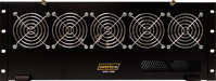 EvertzAV UXP-FR9 Standard 4RU Rack Mountable Frame designed to house up to nine UXP AV Gateway modules for professional AV-over-IP installations.