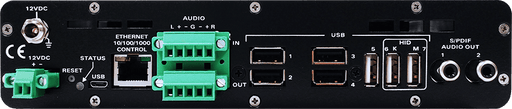 EvertzAV UXP-RS4K-4 Standalone IPMX Certified 10GE AV Quad Image Processor and Receiver for 4K AV-over-IP video processing and multi-window display applications.