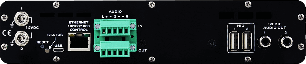 EvertzAV UXP-TRXS-5G Standalone 5G HEVC/H.264 Encoder and Decoder for low-latency video streaming, remote production, and professional broadcast applications.