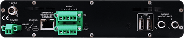 EvertzAV UXP-TRS4K-4x2 Standalone AV Dual HDMI Transceiver for professional 4K HDMI AV-over-IP video, audio, and control distribution.