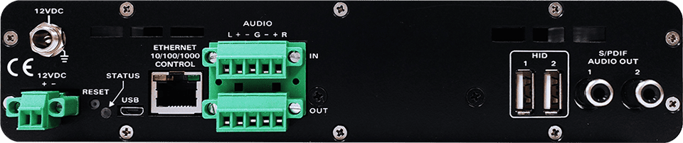 EvertzAV UXP-TRS4K-4x2 Standalone AV Dual HDMI Transceiver for professional 4K HDMI AV-over-IP video, audio, and control distribution.